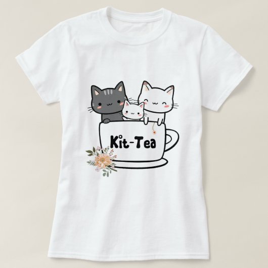 Kit Tee Funny Kitty Cat Lover gibt Familienkatzen  (Design vorne)
