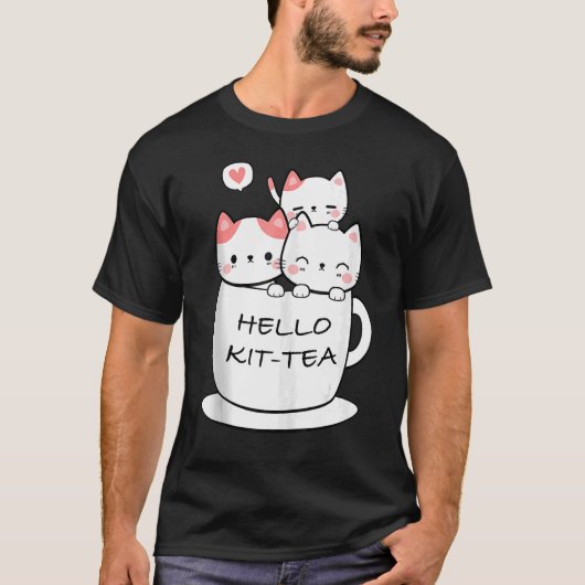 Kit Tee Katze Niedlich und Katze 2 (Vorderseite)