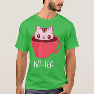 Kit-Tee,Tasse Kit Tee für Katzen Liebhaber,Kit-Tee