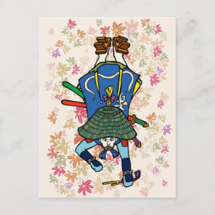 Kita Santaro Postcard Feiertagspostkarte