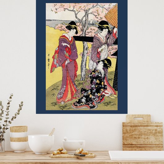 Kitagawa Utamaro 4 Poster (Küche)