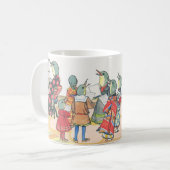 Kitazawa Rakuten 1916　うぐいすのコーラス Kaffeetasse (Vorderseite Links)
