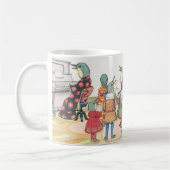 Kitazawa Rakuten 1916　うぐいすのコーラス Kaffeetasse (Links)