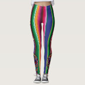 Kitch Fiesta Leggings Skull Serape Pants IHREN NAM (Vorderseite)