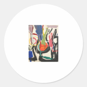 Kitchen Abstrakt Painting Hankamer Artjunkhaus Kun Runder Aufkleber