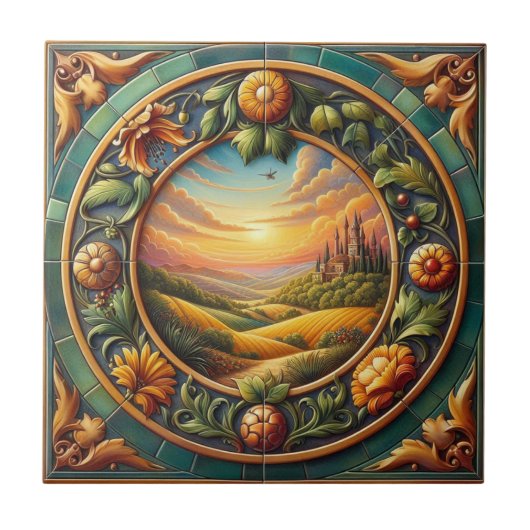 Kitchen Accent Tile Toskanische Farben 04 5000X Fliese (Vorderseite)