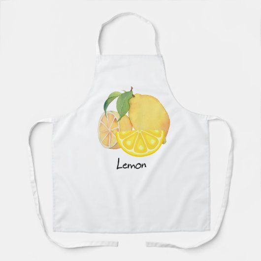 Kitchen apron with a fresh and refreshing lemon de schürze (Vorderseite)