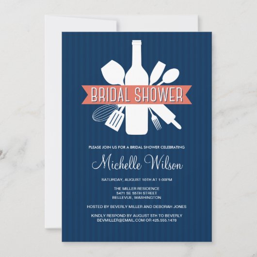 Kitchen Bouquet Bridal Dusche Einladung (Vorderseite)
