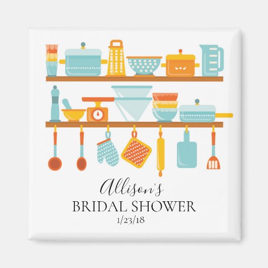 Kitchen Brautparty Favor Magnet (Vorne)