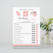 Kitchen Brautparty Game PRINIERT (Stehend Vorderseite)