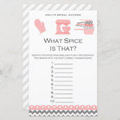 Kitchen Brautparty Game PRINIERT (Vorne/Hinten)