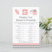 Kitchen Brautparty Game PRINIERT (Stehend Vorderseite)