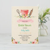 Kitchen Brautparty Party Einladung (Stehend Vorderseite)