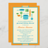 Kitchen Bridal Dusche Einladung (Vorne/Hinten)