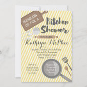 Kitchen Bridal Dusche Einladung (Vorderseite)