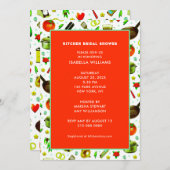 Kitchen Bridal Dusche Einladung (Vorne/Hinten)