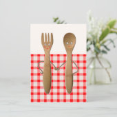 Kitchen Bridal Dusche Einladungen (Stehend Vorderseite)