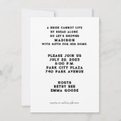 Kitchen Bridal Dusche Einladungen (Rückseite)