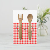 Kitchen Bridal Dusche Einladungen (Stehend Vorderseite)