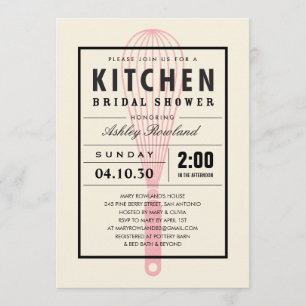 Kitchen Bridal Dusche Einladungen