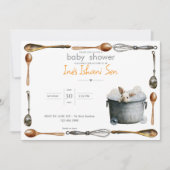 Kitchen Bunny Unfug 🐇 | Babyparty Einladung (Vorderseite)
