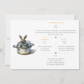 Kitchen Bunny Unfug 🐇 | Babyparty Einladung (Rückseite)
