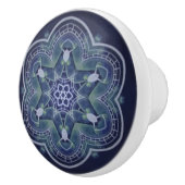 Kitchen Cabinet Knob ~ Kal Toskana Knob Blue 01 ~ Keramikknauf (Rechts)