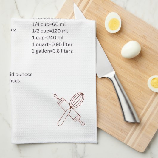 Kitchen Cheat Sheet Towel Geschirrtuch (Viertel Falte)