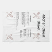 Kitchen Cheat Sheet Towel Geschirrtuch (Horizontal)