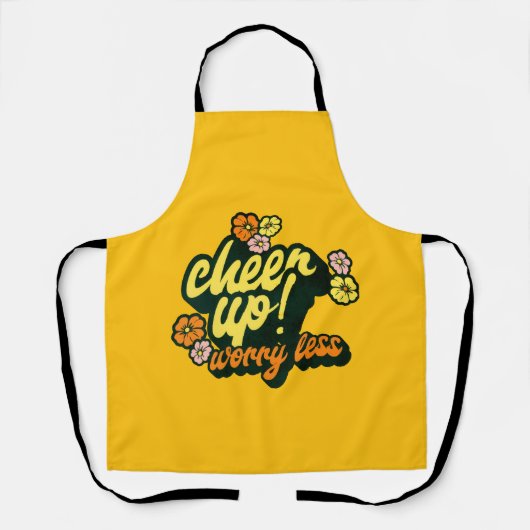 KITCHEN CHEER UP WORRY LESS APRON  SCHÜRZE (Vorderseite)