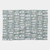 Kitchen Christmas Village Teetuch Geschirrtuch (Horizontal)