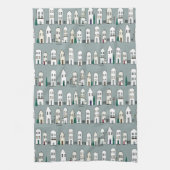 Kitchen Christmas Village Teetuch Geschirrtuch (Vertikal)