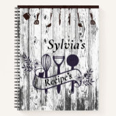 Kitchen Chronicles: Ein rustikales Rezept Notizblock (Vorderseite)