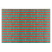 Kitchen classic green stripes Klassisch gestreift Schneidebrett (Vorderseite)