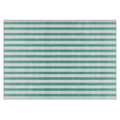 Kitchen classic green stripes Klassisch gestreift Schneidebrett (Vorderseite)