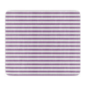 Kitchen classic lilac stripes Klassisch gestreift Schneidebrett (Vorderseite)