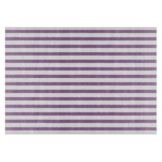 Kitchen classic lilac stripes Klassisch gestreift Schneidebrett (Vorderseite)