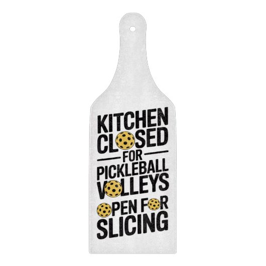 Kitchen Closed For Pickleball Slicing Allowed Schneidebrett (Vorderseite)