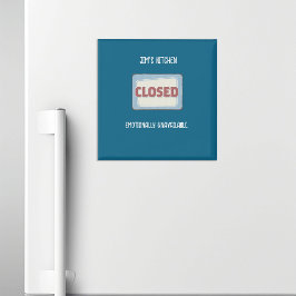 Kitchen Closed Funny Personalisiert Magnet