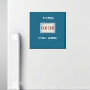 Kitchen Closed Funny Personalisiert Magnet