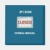 Kitchen Closed Funny Personalisiert Magnet (Vorne)