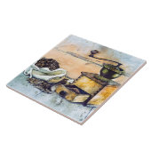 Kitchen Coffee Grinder Kitchenette Food Art 6" Fliese (Seite)