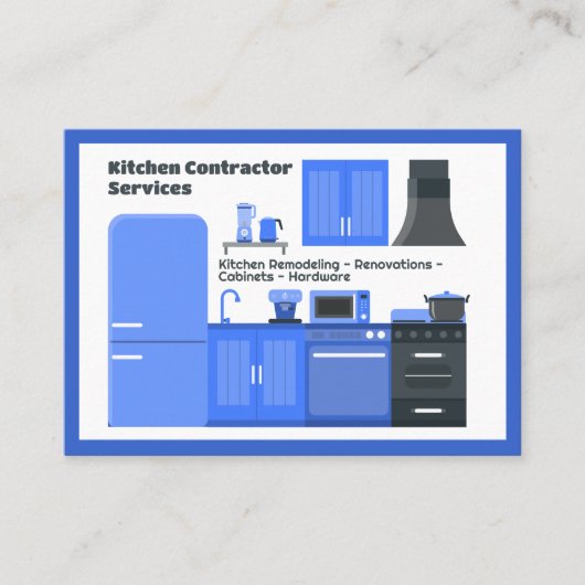 Kitchen Contractor Visitenkarte (Vorderseite)