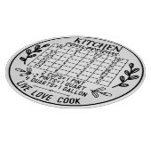 Kitchen Conversions Live Laugh Cook Cutting Board Schneidebrett (Ecke)