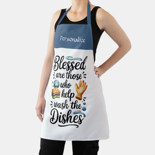 Kitchen Cooking Funny Humor Quote Personalize Schürze (InSitu)