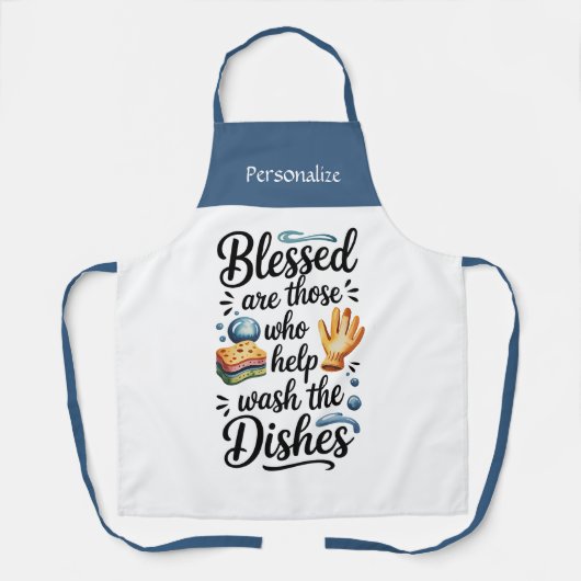 Kitchen Cooking Funny Humor Quote Personalize Schürze (Vorderseite)