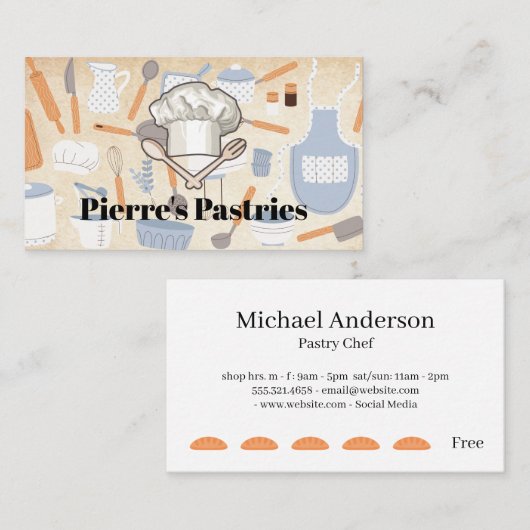 Kitchen Cooking Tools | Baker Treuekarte (Vorne/Hinten)