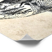 Kitchen Decke Wand Vintager Fisch Mud Sunfish Poster (Ecke)