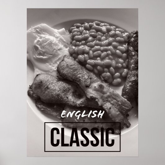 Kitchen Decor - Classic English Breakfast Poster (Vorne)