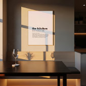Kitchen Definition Poster | Dictionary Style